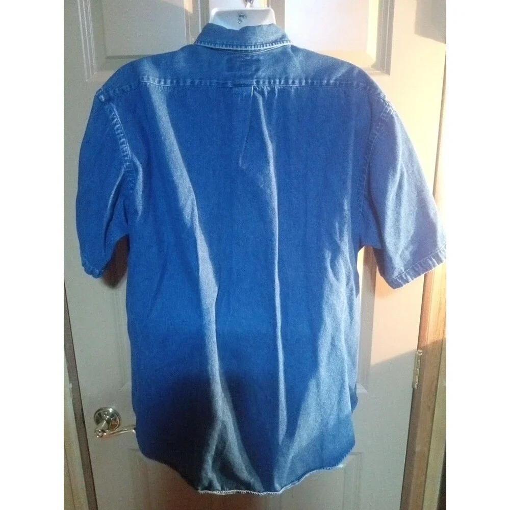 Polo Ralph Lauren Blue Denim Short Sleeve Classic Fit  Button Up Men'XXL